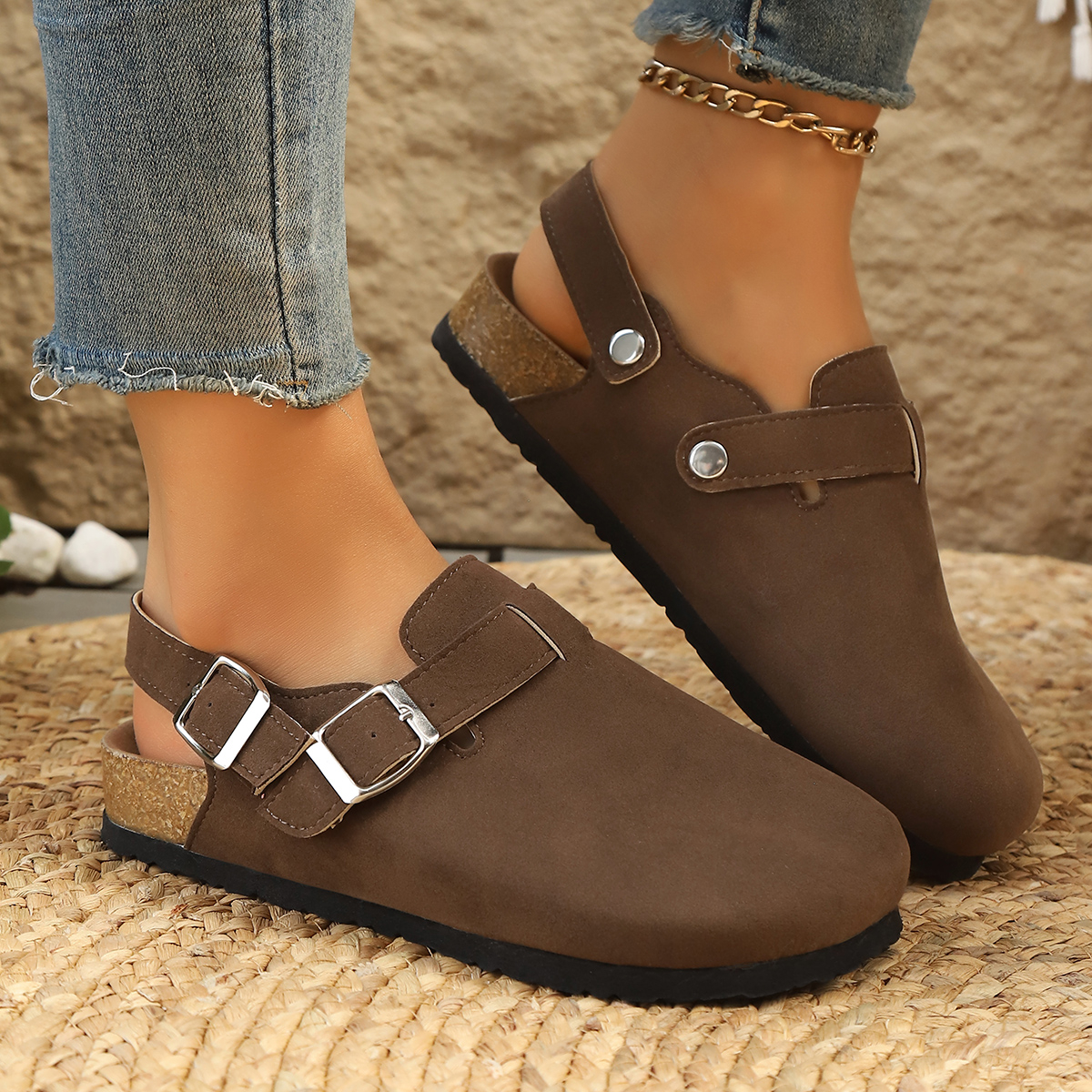 Insole Arch Support - Litfun Suede Women's Clogs with Adjustable