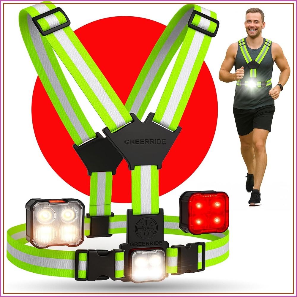 Runners Gear - Running Light Vest for Night Walking,