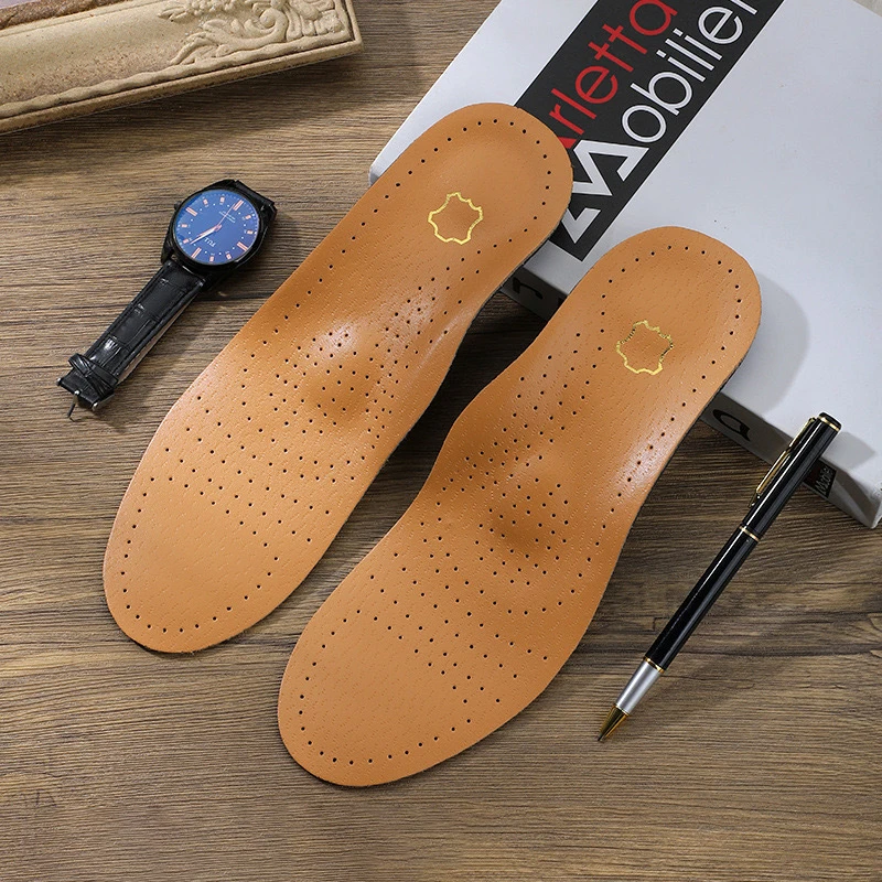 Insole Arch Support - Leather Orthopedic Insoles Arch Support Insole