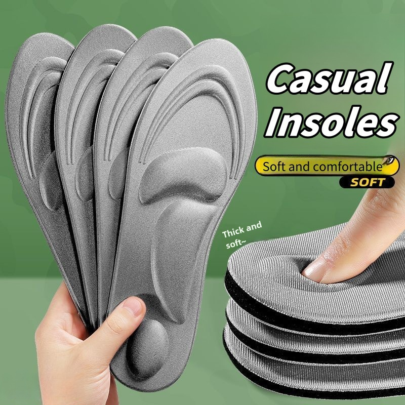 Insole Arch Support - 4D Memory Foam Cuttable Cushion Orthopedic