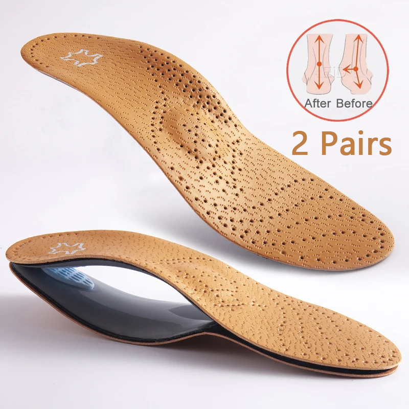 2Pair Leather Orthopedic Insol - Insole Arch Support recensione e prezzo