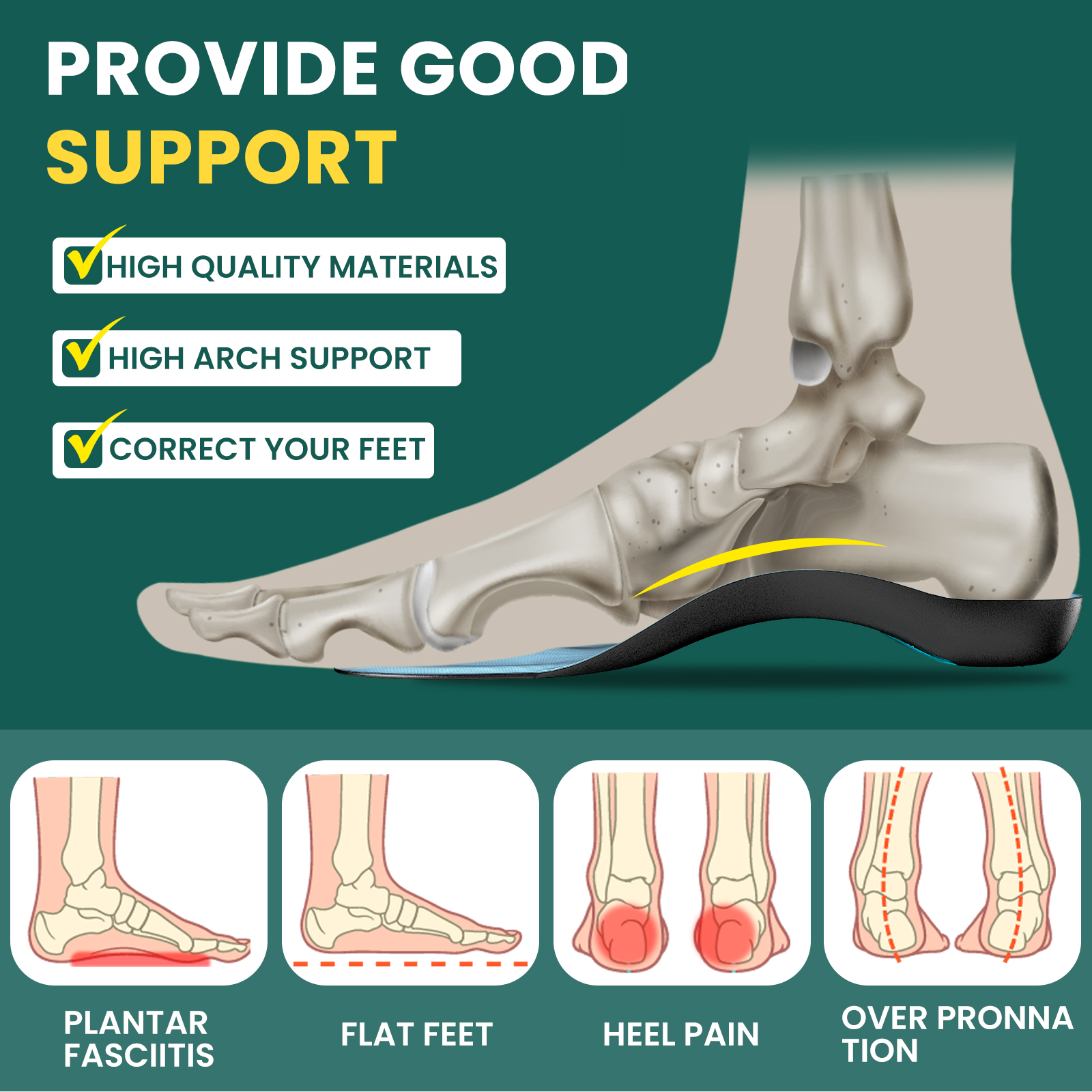 2pcs Female Arch Support Pad O - Insole Arch Support recensione e prezzo