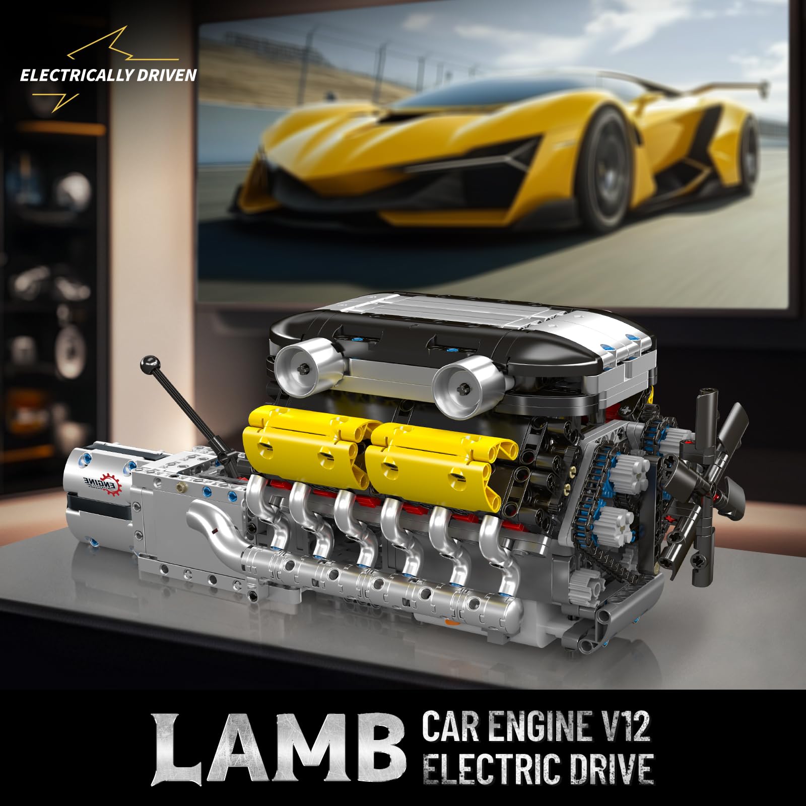 V12 Engine Model kit That Runs - Running Gear Engine recensione e prezzo