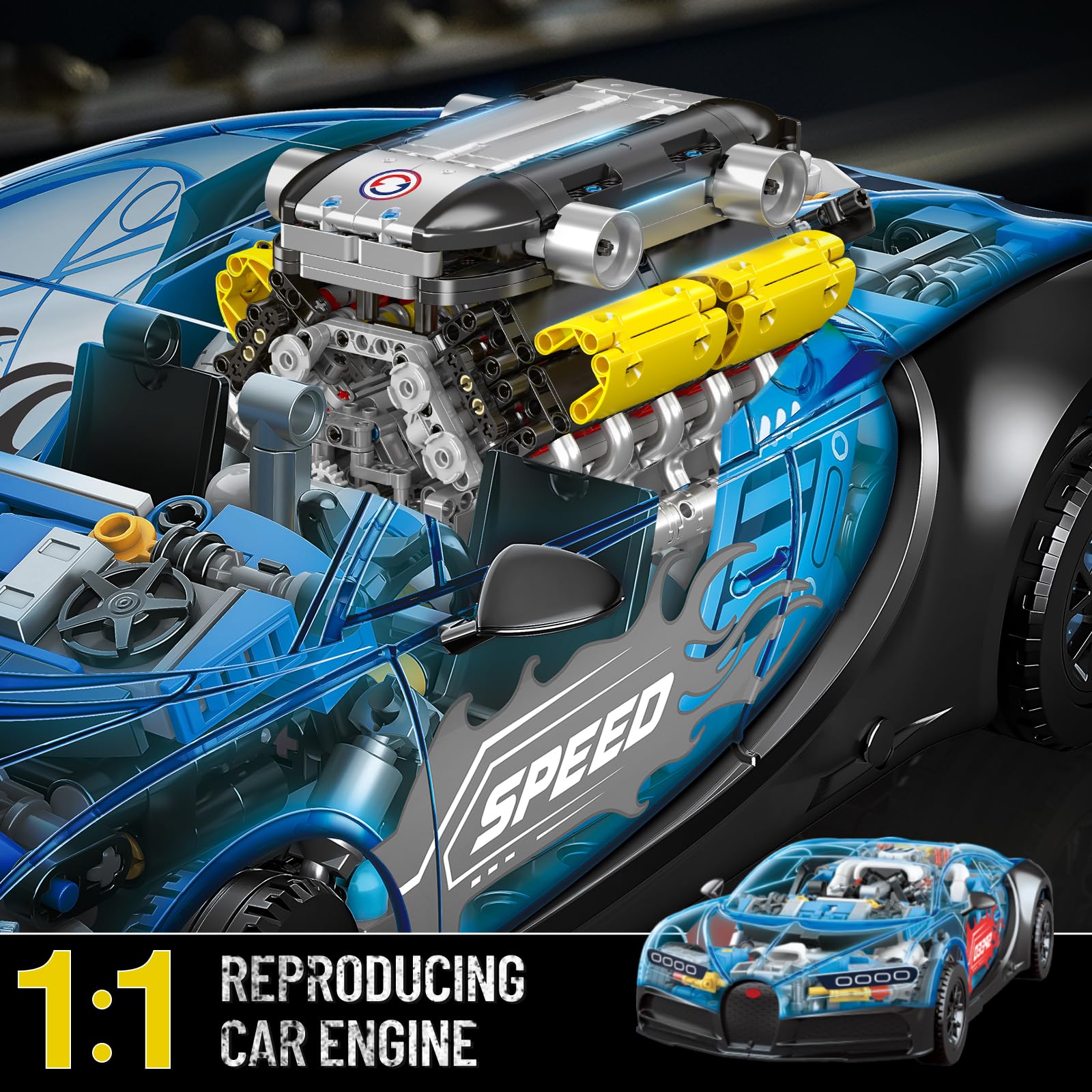 V12 Engine Model kit That Runs - Running Gear Engine recensione e prezzo