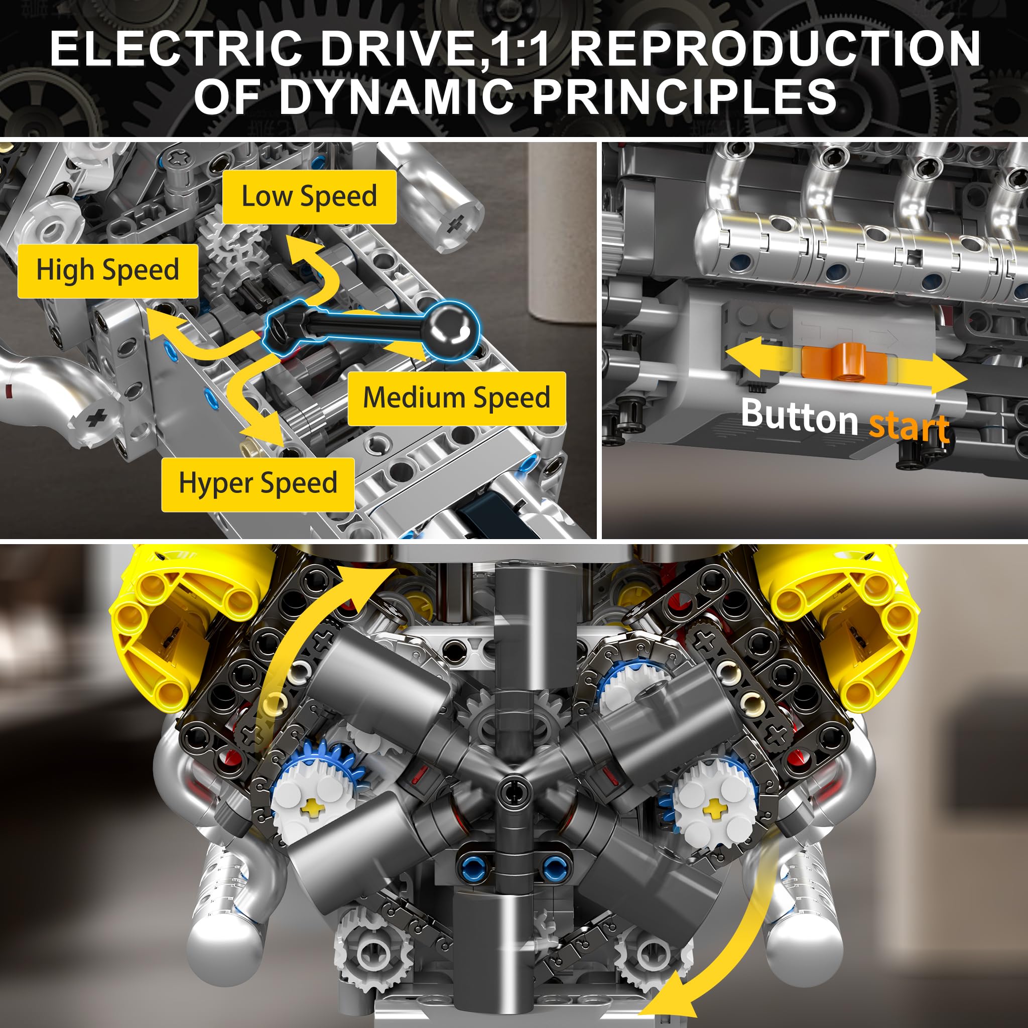V12 Engine Model kit That Runs - Running Gear Engine recensione e prezzo