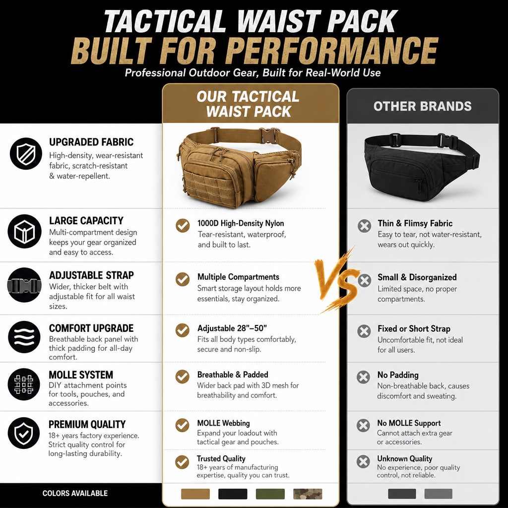 Tactical Waist Pack Outdoor Hi - Running Gear Organizer recensione e prezzo