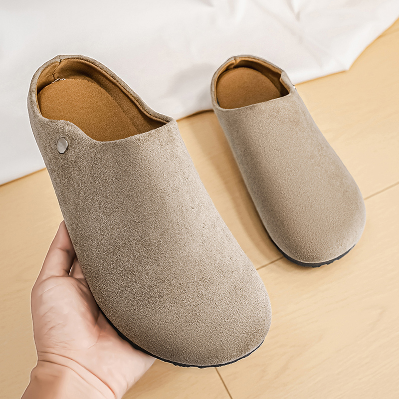 Men Suede Leather Slippers Mul - Insole Arch Support recensione e prezzo