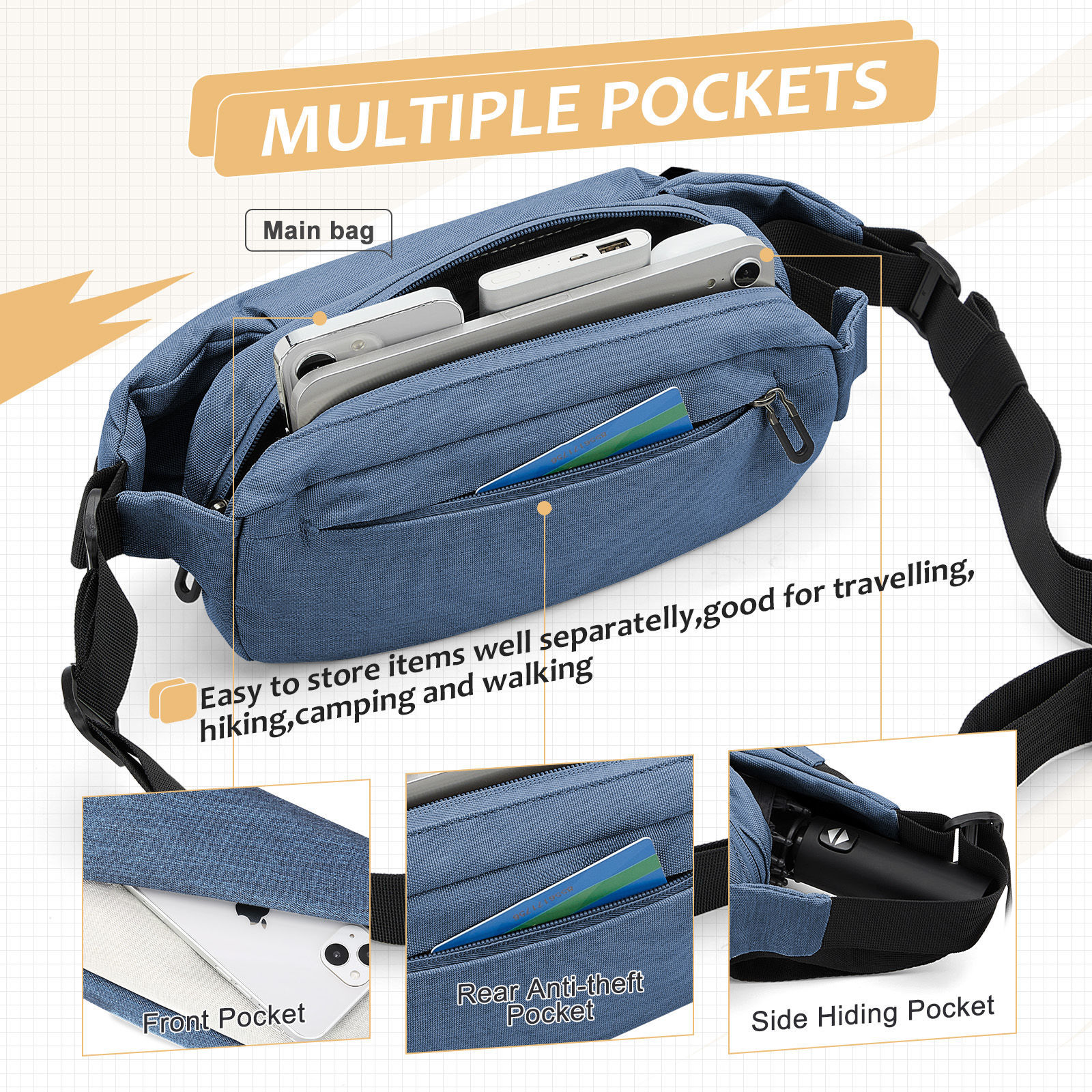 Fashionable Trendy Crossbody B - Running Gear Organizer recensione e prezzo