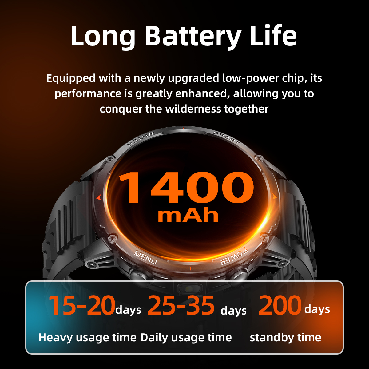 New Durable 1400mAh Battery T- - Gps Running Watch recensione e prezzo