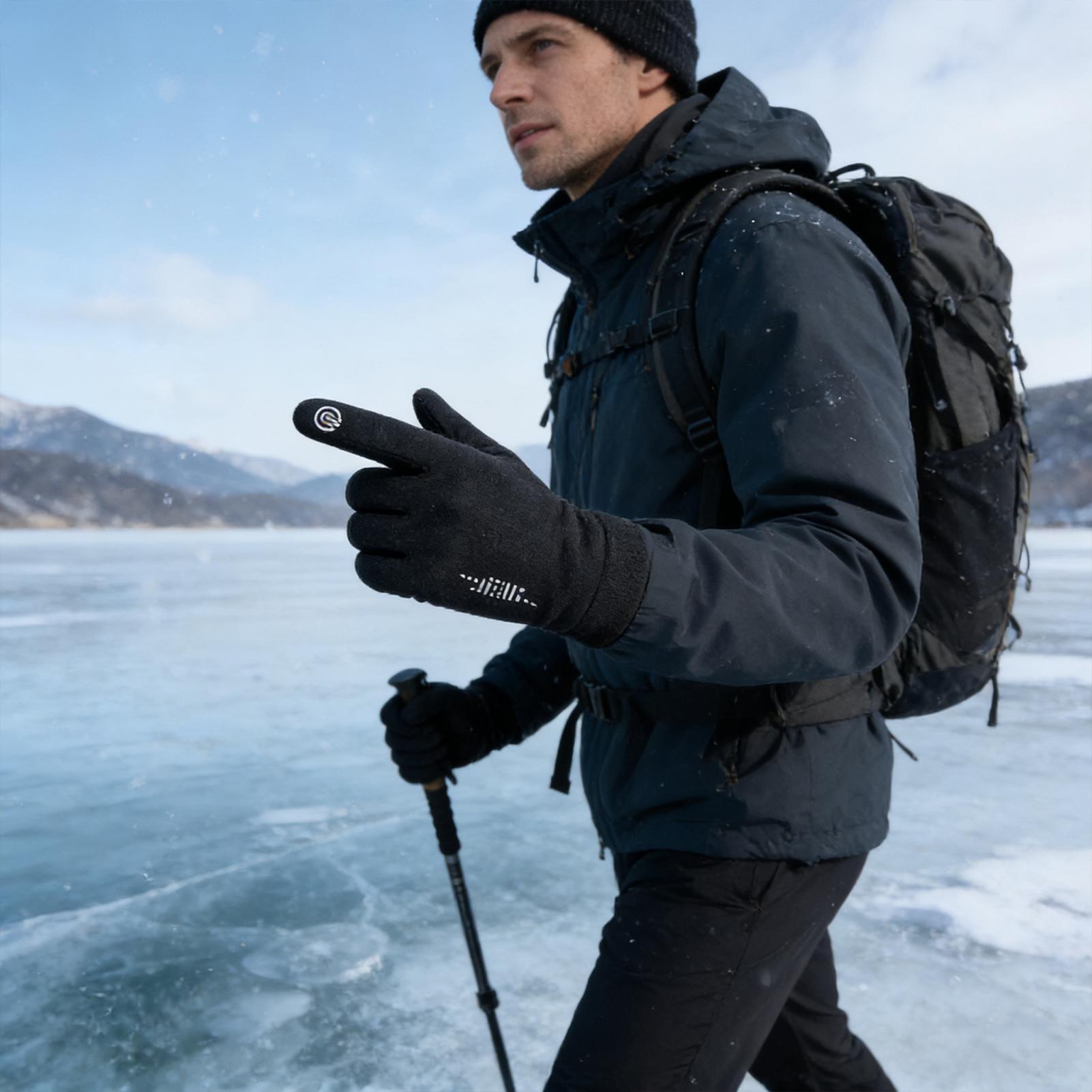Warm Cycling Gloves Full Finge - Running Gear In Snow recensione e prezzo