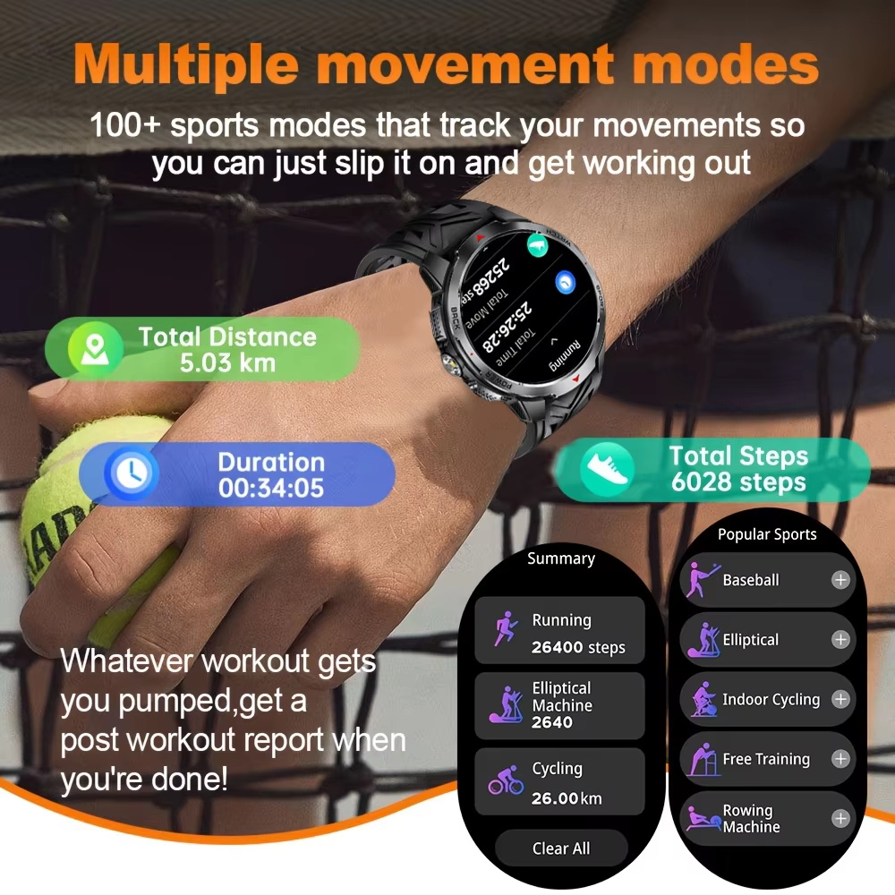 2026 NEW Smartwatch Men Compas - Gps Running Watch recensione e prezzo