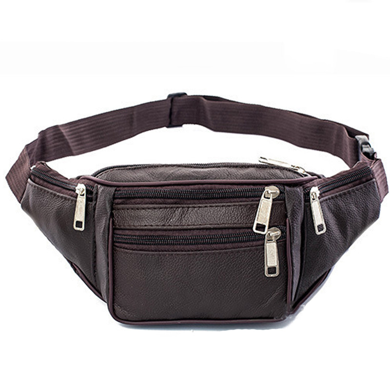 Leather Men Waist Chest Bag Th - Running Gear Organizer recensione e prezzo